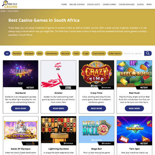 Find Your Casino Games